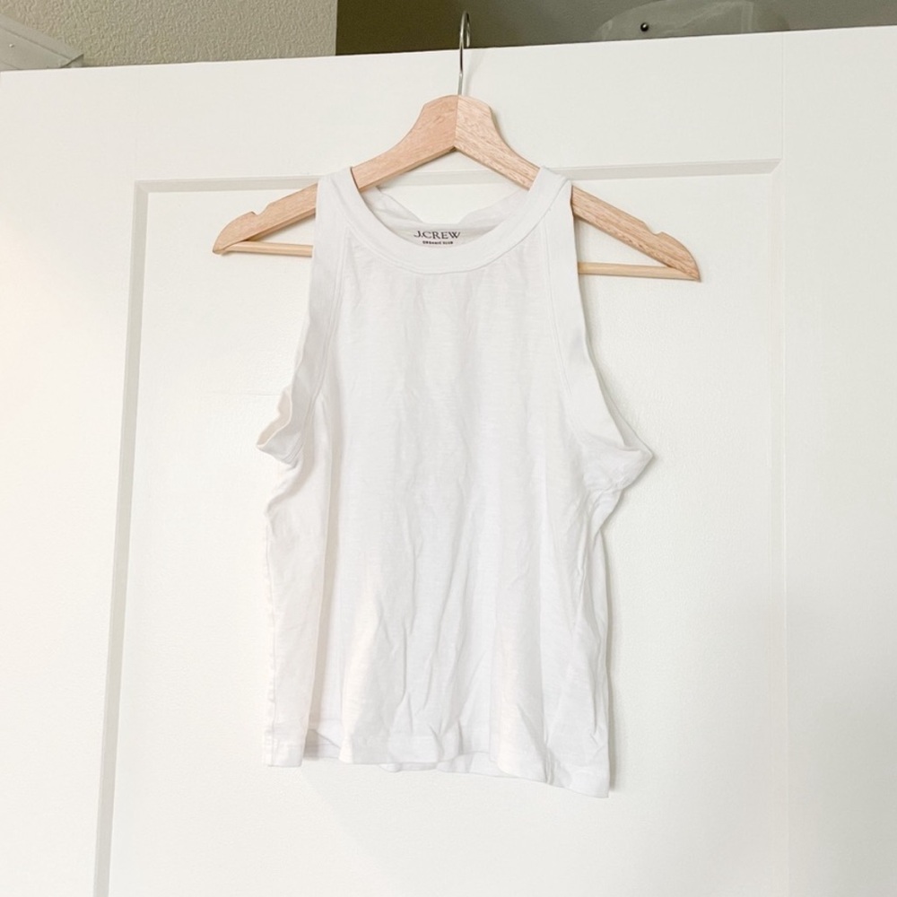J crew organic slub tank top